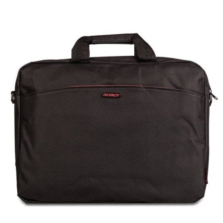 Maletín Monray Enterprise para Portátiles hasta 15.6"/ Negro/ Rojo