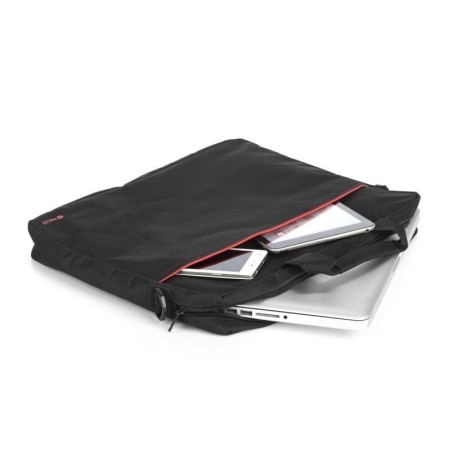 Maletín Monray Enterprise para Portátiles hasta 15.6"/ Negro/ Rojo