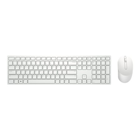 Kit teclado  mouse raton dell pro km5221w wireless inalambrico blanco