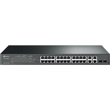 Switch 24 puertos 10 - 100mbps  4ptos gigabit poetp - link