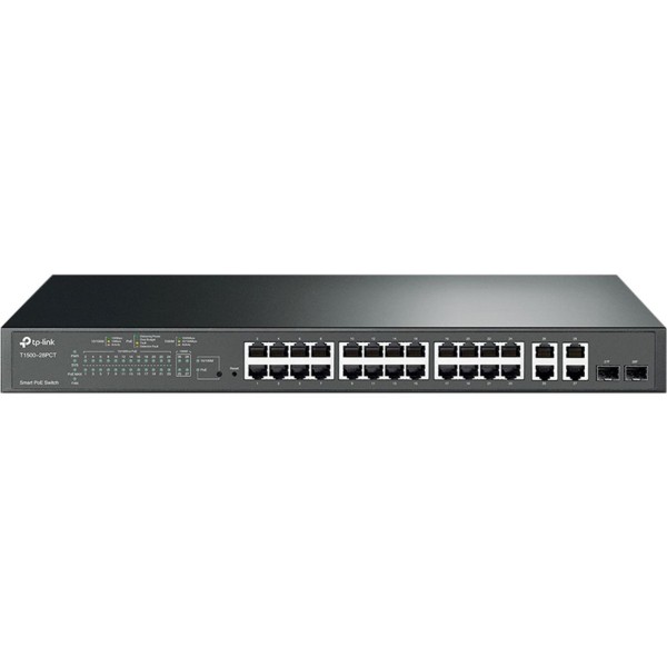 Switch 24 puertos 10 - 100mbps  4ptos gigabit poetp - link