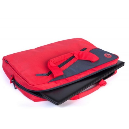 Maletín Monray Ginger para Portátiles hasta 15.6"/ Cinta para Trolley/ Rojo