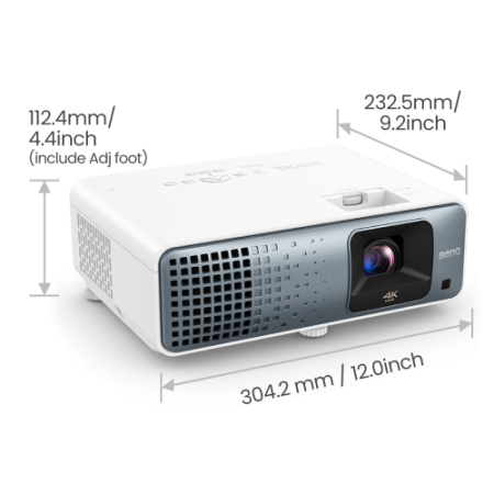 BenQ TK710 Proyector de alcance estándar 3200 lúmenes ANSI DLP UHD 4K (3840x2160) 3D Negro, Blanco