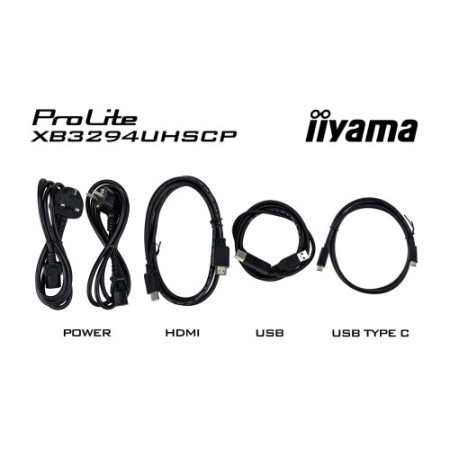 MONITOR IIYAMA, 32 PULGADAS, VA 4K BASE USB-C (95W), CONMUTADOR KVM, PUERTO LAN, COMPATIBILIDAD PIP/PBP