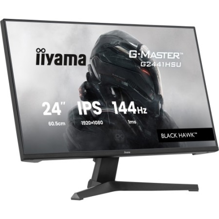 MONITOR IIYAMA 24 PULGADAS RESOLUCION FULL HD (1920X1080), PANEL IPS, 1 MS (MPRT), 75 HZ, BRILLO 250, CONTRASTE 1000:1, HDMI, DI