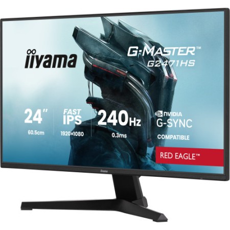 MONITOR IIYAMA 24 PULGADAS RESOLUCIÓN FULL HD (1920X1080), PANEL IPS, 0,8 MS (MPRT), 165 HZ, BRILLO 250, CONTRASTE 1100:1, HDMI,