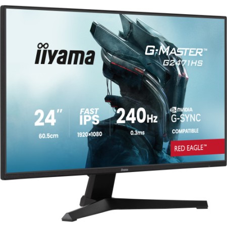 MONITOR IIYAMA 24 PULGADAS RESOLUCIÓN FULL HD (1920X1080), PANEL IPS, 0,8 MS (MPRT), 165 HZ, BRILLO 250, CONTRASTE 1100:1, HDMI,