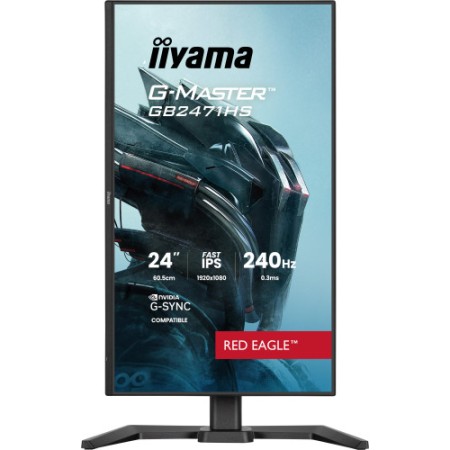 MONITOR IIYAMA 24 PULGADAS RESOLUCION FULL HD (1920X1080), PANEL FAST IPS, 0,8 MS (MPRT), 165 HZ, BRILLO 250, CONTRASTE 1100:1, 