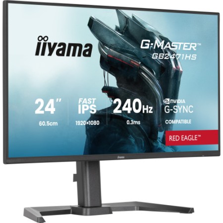 MONITOR IIYAMA 24 PULGADAS RESOLUCION FULL HD (1920X1080), PANEL FAST IPS, 0,8 MS (MPRT), 165 HZ, BRILLO 250, CONTRASTE 1100:1, 