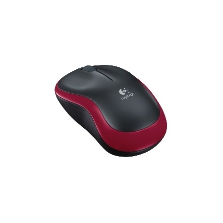Mouse logitech wireless m185 optico rojo  2.4ghz