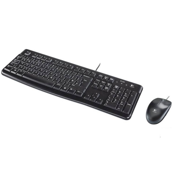 Teclado  mouse logitech mk120 optico usb 2.0 negro portugues