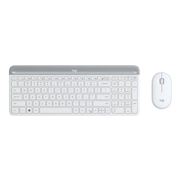 Teclado  mouse logitech mk470 wireless inalambrico blanco