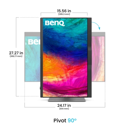 MONITOR BENQ PD2770U (9H.Y0ELB.QBE) 27” 3840x2160 FHD 60HZ IPS, USB-C