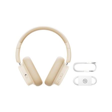 BASEUS BOWIE H1I NOISE-CANCELLATION WIRELESS HEADPHONES STELLAR WHITE