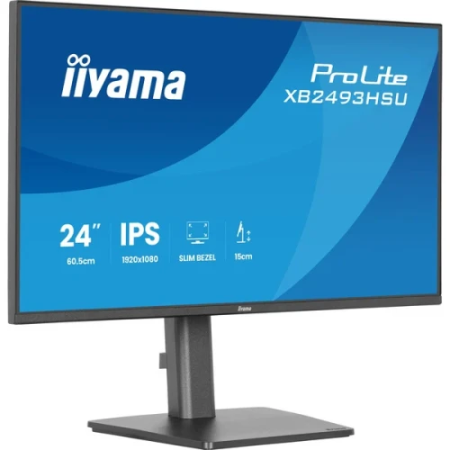 MONITOR IIYAMA PANTALLA PARA PC 60,5 CM (23,8″) 1920 X 1080 PIXELES FULL HD LED PANEL IPS AJUSTABLE EN ALTURA HDMI DISPLAYPORT U