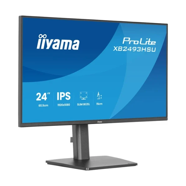 MONITOR IIYAMA PANTALLA PARA PC 60,5 CM (23,8″) 1920 X 1080 PIXELES FULL HD LED PANEL IPS AJUSTABLE EN ALTURA HDMI DISPLAYPORT U