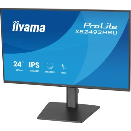 MONITOR IIYAMA PANTALLA PARA PC 60,5 CM (23,8″) 1920 X 1080 PIXELES FULL HD LED PANEL IPS AJUSTABLE EN ALTURA HDMI DISPLAYPORT U