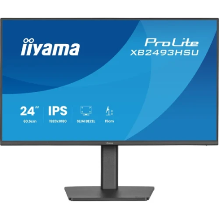 MONITOR IIYAMA PANTALLA PARA PC 60,5 CM (23,8″) 1920 X 1080 PIXELES FULL HD LED PANEL IPS AJUSTABLE EN ALTURA HDMI DISPLAYPORT U