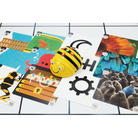 Tapete blanco bee - bot  tarjetas para tapete infantil