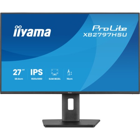 MONITOR IIYAMA PANTALLA PARA PC 68,6 CM (27″) 1920 X 1080 PIXELES FULL HD LED PANEL IPS AJUSTABLE EN ALTURA HDMI DISPLAYPORT USB