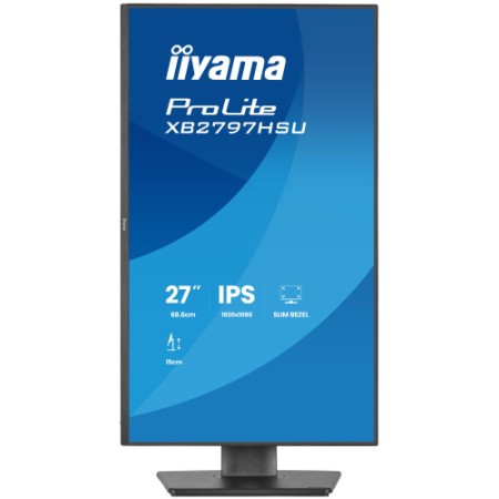 MONITOR IIYAMA PANTALLA PARA PC 68,6 CM (27″) 1920 X 1080 PIXELES FULL HD LED PANEL IPS AJUSTABLE EN ALTURA HDMI DISPLAYPORT USB