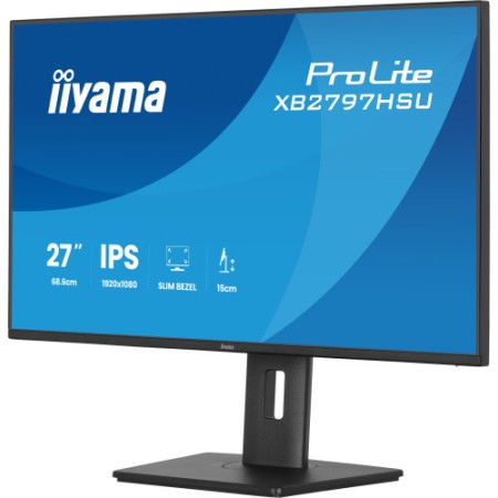 MONITOR IIYAMA PANTALLA PARA PC 68,6 CM (27″) 1920 X 1080 PIXELES FULL HD LED PANEL IPS AJUSTABLE EN ALTURA HDMI DISPLAYPORT USB