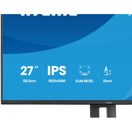 MONITOR IIYAMA PANTALLA PARA PC 68,6 CM (27″) 1920 X 1080 PIXELES FULL HD LED PANEL IPS AJUSTABLE EN ALTURA HDMI DISPLAYPORT USB
