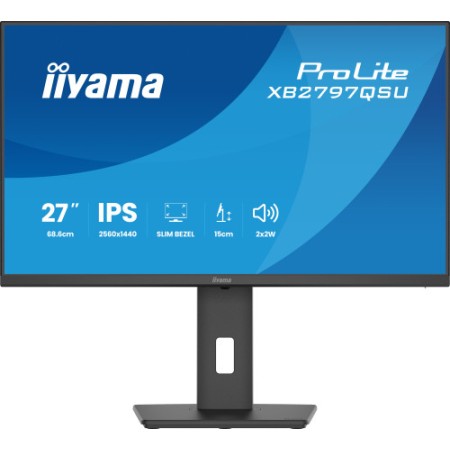 MONITOR IIYAMA PANTALLA PARA PC 68,6 CM (27″) 2560 X 1440 PIXELES QUAD HD LED PANEL IPS AJUSTABLE HDMI DISPLAYPORT USB