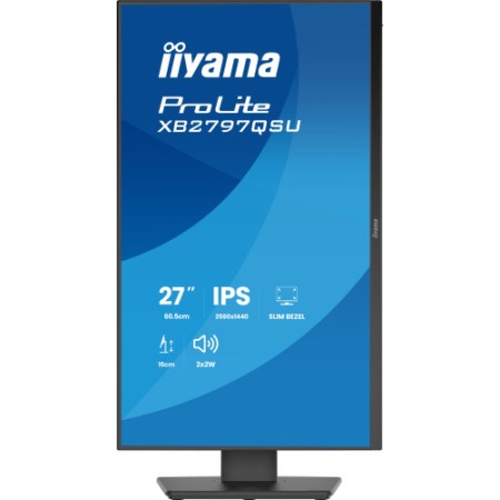 MONITOR IIYAMA PANTALLA PARA PC 68,6 CM (27″) 2560 X 1440 PIXELES QUAD HD LED PANEL IPS AJUSTABLE HDMI DISPLAYPORT USB