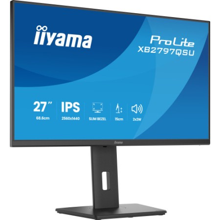 MONITOR IIYAMA PANTALLA PARA PC 68,6 CM (27″) 2560 X 1440 PIXELES QUAD HD LED PANEL IPS AJUSTABLE HDMI DISPLAYPORT USB