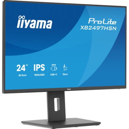 IIYAMA MONITOR 23,8″ IPS, 4-SIDE SLIM BEZEL 1920X1080, 100HZ