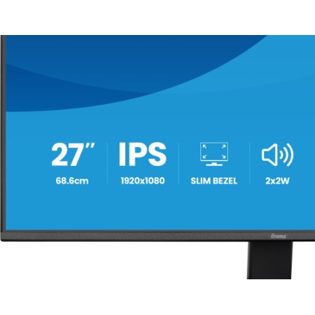 MONITOR IIYAMA 27″ IPS, 4-SIDE SLIM BEZEL 1920X1080 100Hz