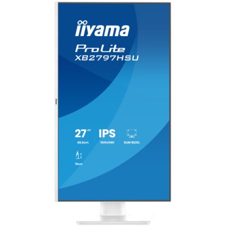 MONITOR IIYAMA PANTALLA PARA PC 68,6 CM (27″) 1920 X 1080 PIXELES FULL HD LED PANEL IPS AJUSTABLE-WHITE VERSION