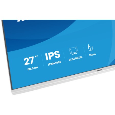 MONITOR IIYAMA PANTALLA PARA PC 68,6 CM (27″) 1920 X 1080 PIXELES FULL HD LED PANEL IPS AJUSTABLE-WHITE VERSION