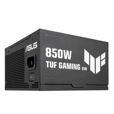 FUENTE ALIMENTACION ASUS TUF-GAMING-850G-EVO,850W, 80+ GOLD, ATX 3.0 COMPATIBLE, MILITARY-GRADE COMPONENTS, DUAL BALL BEARING, A