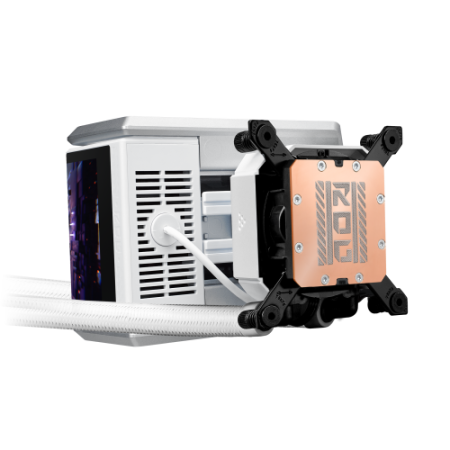 SISTEMA DE REFRIGERACION LIQUIDA ASUS PARA CPU ROG RYUO IV 360 ARGB WHITE EDITION,PANTALLA AMOLED