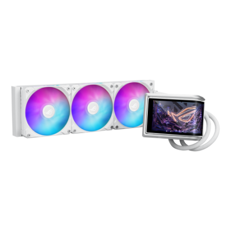 SISTEMA DE REFRIGERACION LIQUIDA ASUS PARA CPU ROG RYUO IV 360 ARGB WHITE EDITION,PANTALLA AMOLED