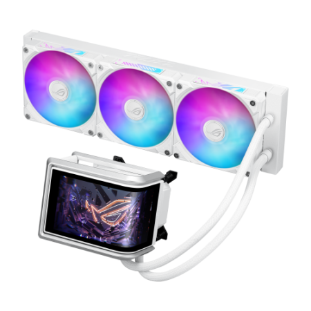 SISTEMA DE REFRIGERACION LIQUIDA ASUS PARA CPU ROG RYUO IV 360 ARGB WHITE EDITION,PANTALLA AMOLED