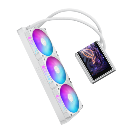 SISTEMA DE REFRIGERACION LIQUIDA ASUS PARA CPU ROG RYUO IV 360 ARGB WHITE EDITION,PANTALLA AMOLED