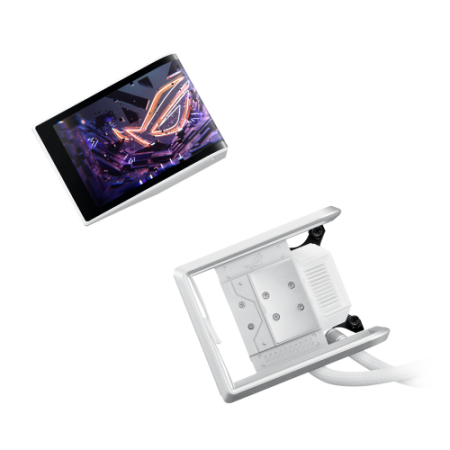 SISTEMA DE REFRIGERACION LIQUIDA ASUS PARA CPU ROG RYUO IV 360 ARGB WHITE EDITION,PANTALLA AMOLED