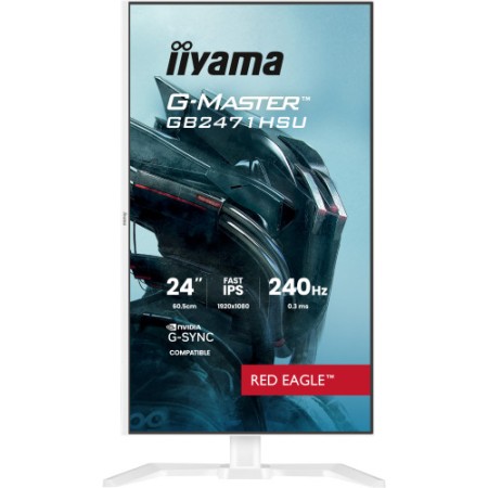 iiyama G-MASTER GB2471HSU-W1 pantalla para PC 60,5 cm (23.8″) 1920 x 1080 Pixeles Blanco