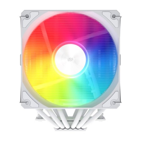 FSP REFRIGERACIONES DE AIRE INTEL LGA 1851/1700/1200 AMD AM4/AM5 120MM WHITE TOP COVER HIGH-PERFORMANCE QUIET PWM ARGB FAN