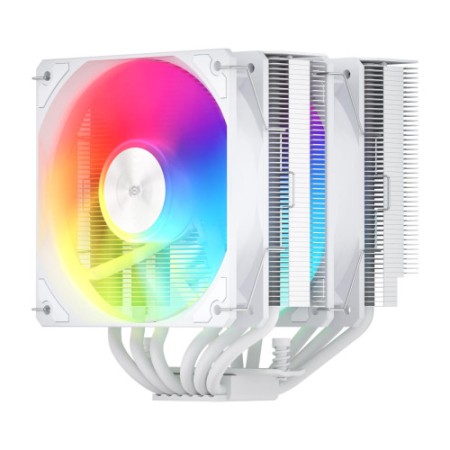 FSP REFRIGERACIONES DE AIRE INTEL LGA 1851/1700/1200 AMD AM4/AM5 120MM WHITE TOP COVER HIGH-PERFORMANCE QUIET PWM ARGB FAN