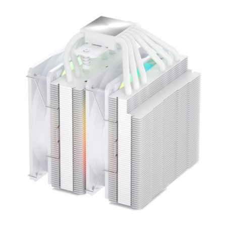FSP REFRIGERACIONES DE AIRE INTEL LGA 1851/1700/1200 AMD AM4/AM5 120MM WHITE TOP COVER HIGH-PERFORMANCE QUIET PWM ARGB FAN