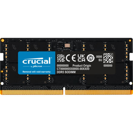 Memoria ram ddr5 32gb crucial - sodimm - 5600 mhz - pc5 44800 - cl46
