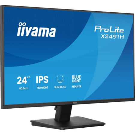 iiyama ProLite X2491H-B1 pantalla para PC 60,5 cm (23.8″) 1920 x 1080 Pixeles Full HD Negro
