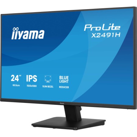 iiyama ProLite X2491H-B1 pantalla para PC 60,5 cm (23.8″) 1920 x 1080 Pixeles Full HD Negro