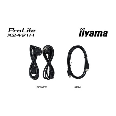 iiyama ProLite X2491H-B1 pantalla para PC 60,5 cm (23.8″) 1920 x 1080 Pixeles Full HD Negro