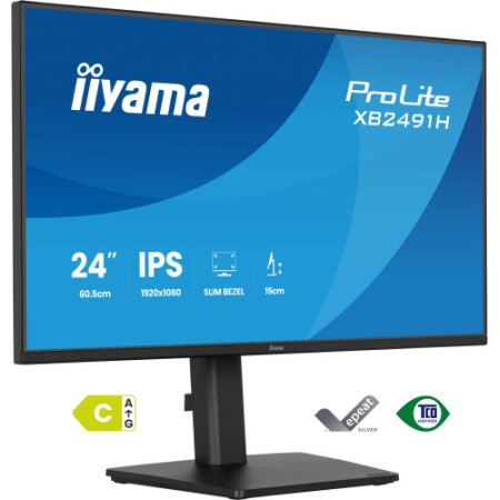 iiyama ProLite XB2491H-B1 pantalla para PC 60,5 cm (23.8″) 1920 x 1080 Pixeles Full HD Negro