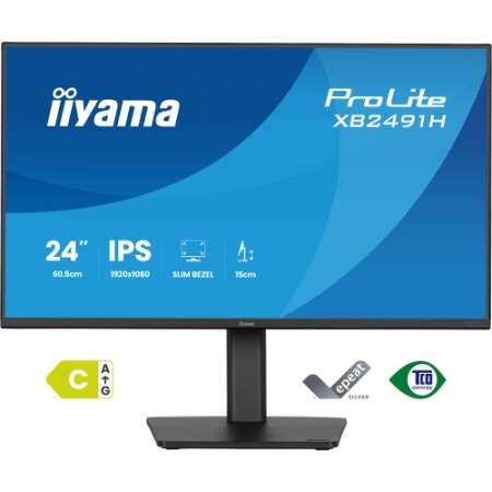 iiyama ProLite XB2491H-B1 pantalla para PC 60,5 cm (23.8″) 1920 x 1080 Pixeles Full HD Negro